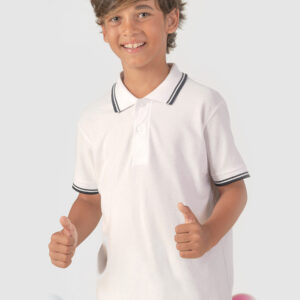 Polo bambino manica corta contrast