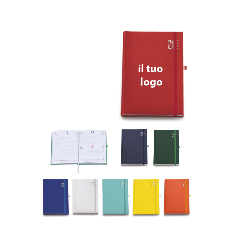 AGENDA GIORNALIERA CON ELASTICO 11x17 S/D ABBINATI