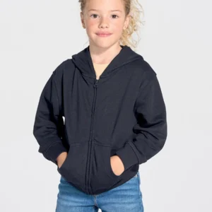 FELPA BAMBINO CAPPUCCIO E ZIP LEGGERA