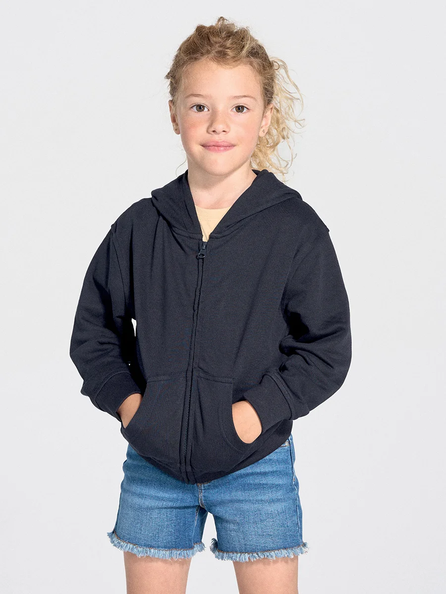 FELPA BAMBINO CAPPUCCIO E ZIP LEGGERA