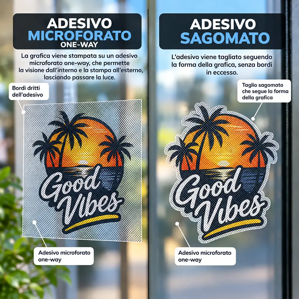 Adesivo Microforato one-way - immagine 2